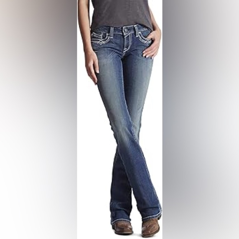 Ariat Women's R.e.a.l. Mid Rise Bootcut Jean size 29s